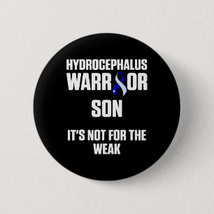 Badge Rond 5 Cm Hydrocéphalie Survivante Son Guerrier de sensibili