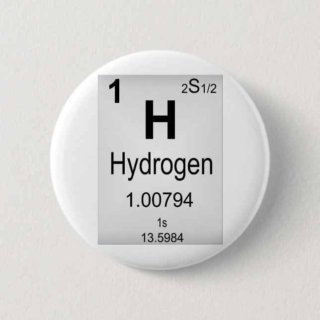 Badge Rond 5 Cm Hydrogène (Devant)