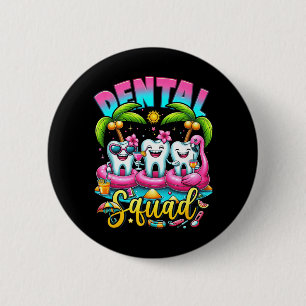 Badge Rond 5 Cm Hygiéniste Dentaire Assistante Dentiste Été Heureu