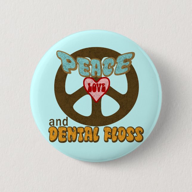 Badge Rond 5 Cm Hygiéniste dentaire de dentiste (Devant)