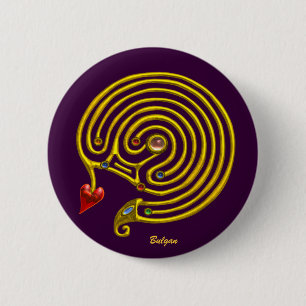 BADGE ROND 5 CM HYPER LABIRINTH