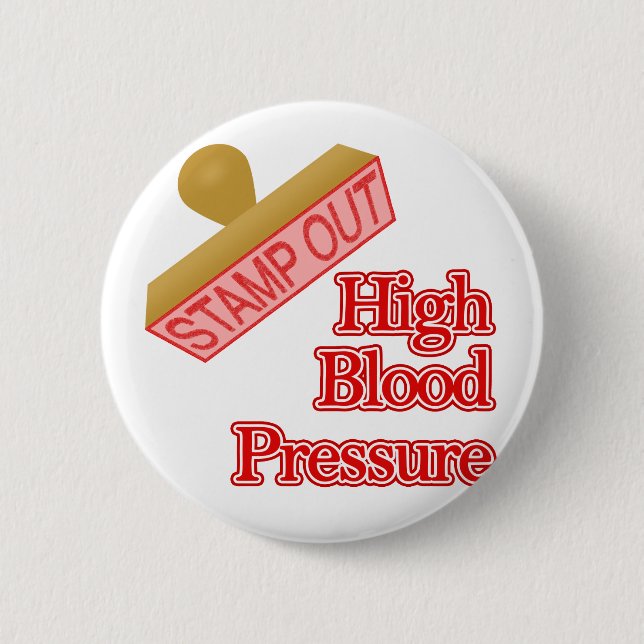 Badge Rond 5 Cm Hypertension (Devant)