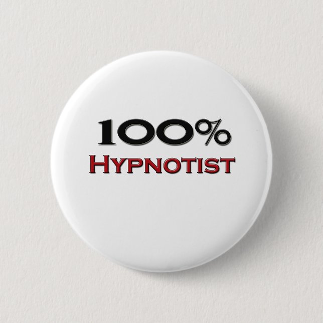 Badge Rond 5 Cm Hypnotiseur de 100 pour cent (Devant)