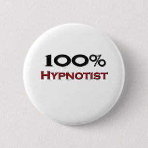 Badge Rond 5 Cm Hypnotiseur de 100 pour cent