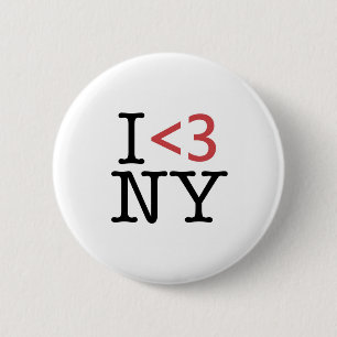 BADGE ROND 5 CM I <3 NY