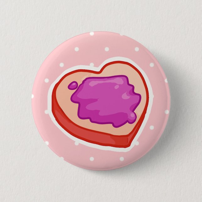 Badge Rond 5 Cm I <3 Toast (Devant)