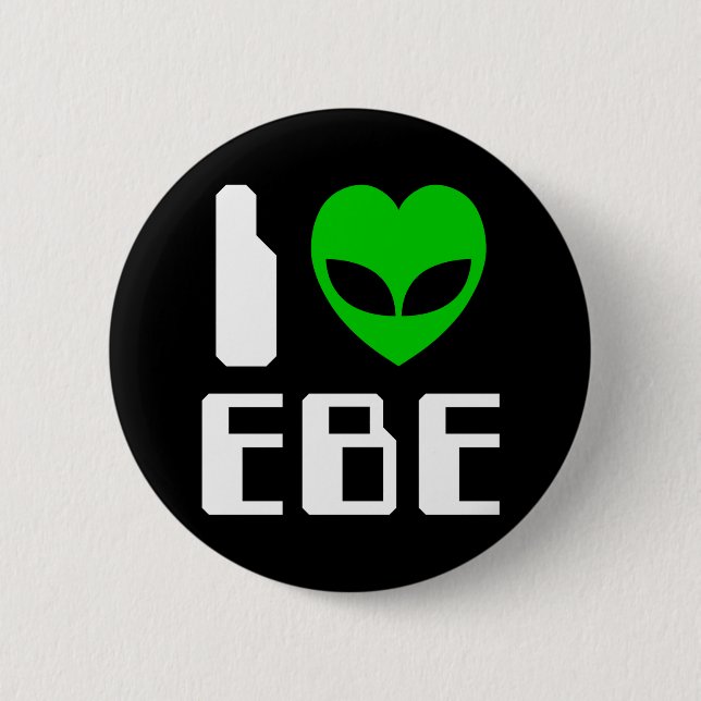 Badge Rond 5 Cm I Alien Heart EBE (Devant)