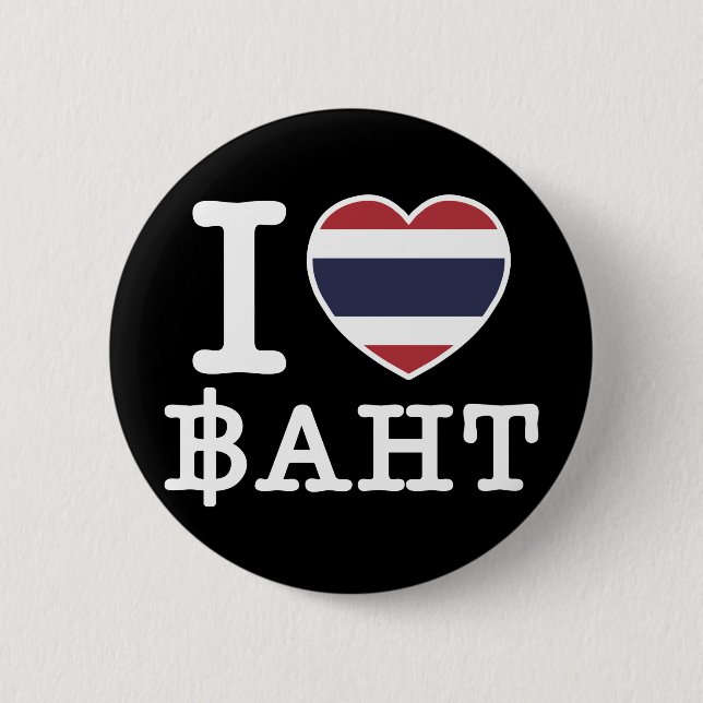 Badge Rond 5 Cm I baht de coeur (amour) (Devant)
