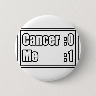 Badge Rond 5 Cm I Beat Cancer (Tableau De Bord)