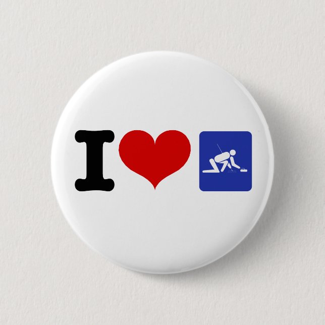 Badge Rond 5 Cm I bordage de coeur (Devant)