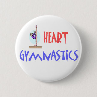 BADGE ROND 5 CM I BOUTON DE GYMNASTIQUE DE COEUR