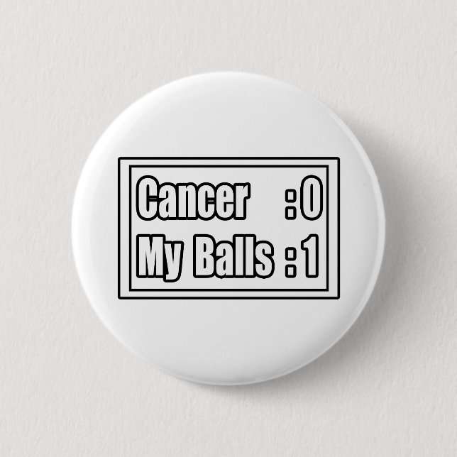 Badge Rond 5 Cm I Cancer du testicular (Devant)