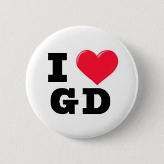Badge Rond 5 Cm i coeur GD