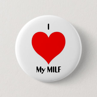 Badge Rond 5 Cm I coeur mon MILF