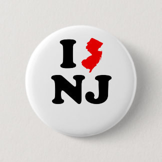 Badge Rond 5 Cm I coeur NJ