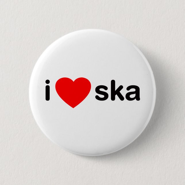 Badge Rond 5 Cm I coeur Ska (Devant)