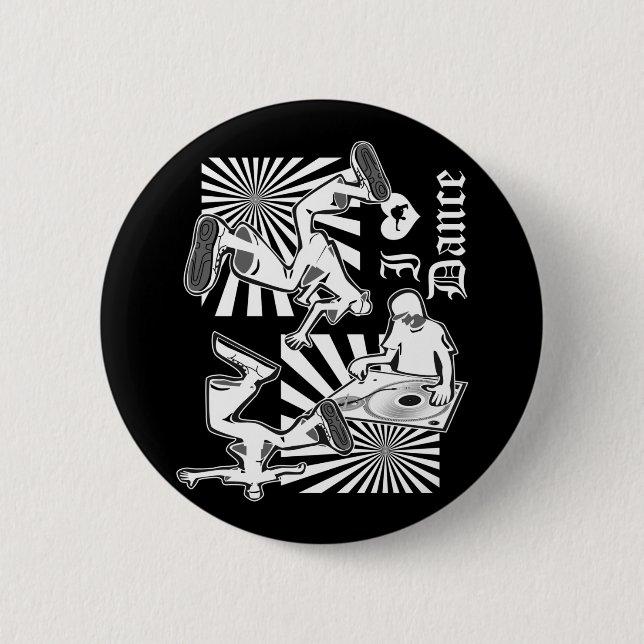 Badge Rond 5 Cm I Danse-W de LUV (Devant)