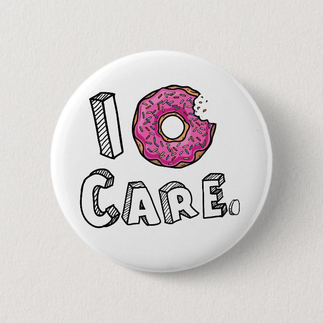 Badge Rond 5 Cm I Donut Care Funny (Devant)