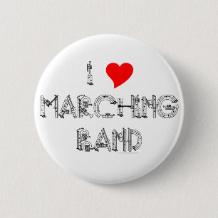 Badge Rond 5 Cm I fanfare de coeur