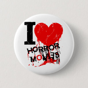 BADGE ROND 5 CM I FILMS D'HORREUR DE COEUR