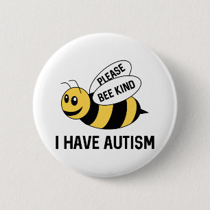 Badge Rond 5 Cm I Have Autism