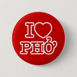 Badge Rond 5 Cm I Heart (Amour) Pho
