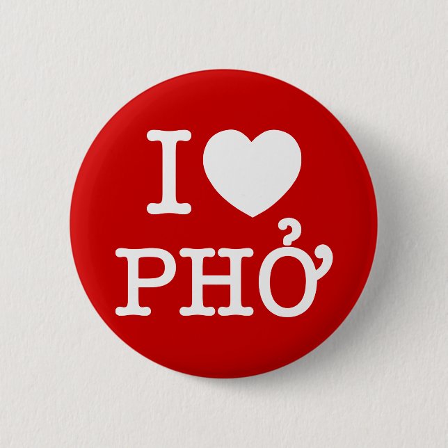 Badge Rond 5 Cm I Heart (Amour) Pho (Devant)