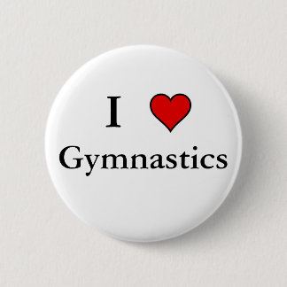 Badge Rond 5 Cm I Heart Gymnastique