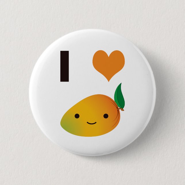 Badge Rond 5 Cm I Heart Mango (Devant)