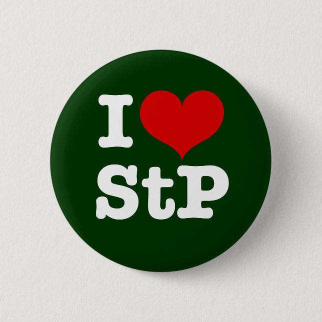Badge Rond 5 Cm I Heart St. Paul / St. Peter (Devant)