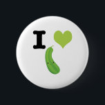 Badge Rond 5 Cm I Heart Zucchini<br><div class="desc">I Heart (amour) Zucchini design avec mignonette kawaii zucchini</div>