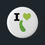 Badge Rond 5 Cm I Heart Zucchini<br><div class="desc">I Heart (amour) Zucchini design avec mignonette kawaii zucchini</div>