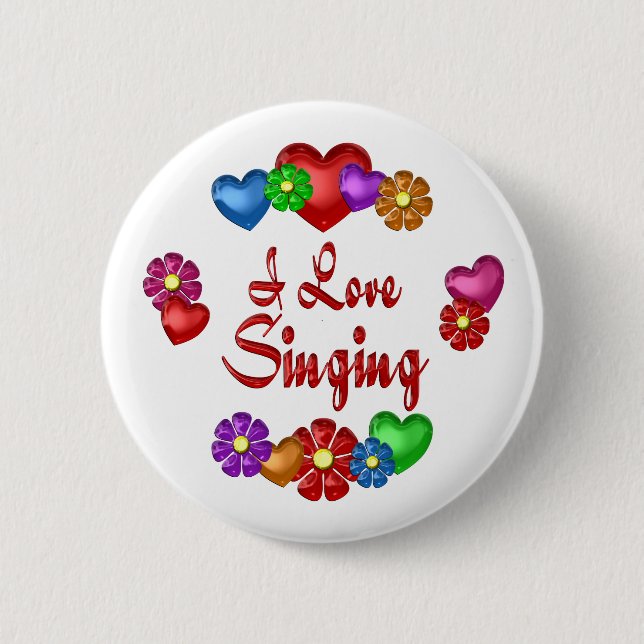 Badge Rond 5 Cm I Love (Devant)