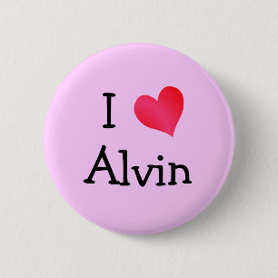 Badge Rond 5 Cm I Love Alvin