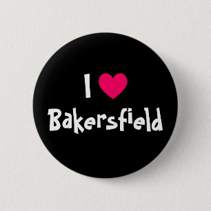 Badge Rond 5 Cm I Love Bakersfield