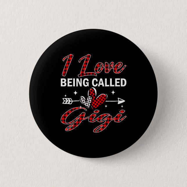 Badge Rond 5 Cm I Love Being Called Gigi Xmas Christmas Family  (Devant)