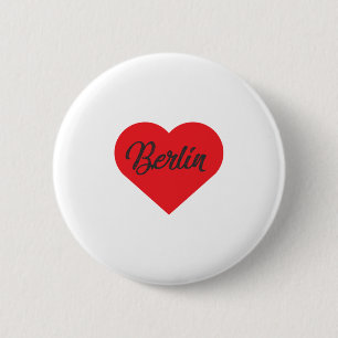 Badge Rond 5 Cm I Love Berlin - Allemagne