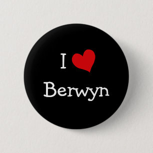 Badge Rond 5 Cm I Love Berwyn