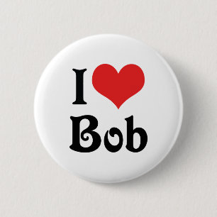 Badge Rond 5 Cm I Love Bob