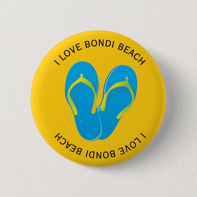 Badge Rond 5 Cm I Love Bondi Beach (Devant)