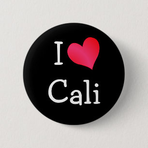 Badge Rond 5 Cm I Love Cali