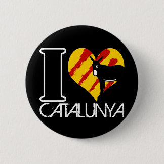 Badge Rond 5 Cm I Love Catalunya