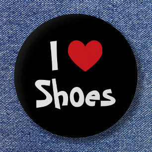 Badge Rond 5 Cm I Love Chaussures