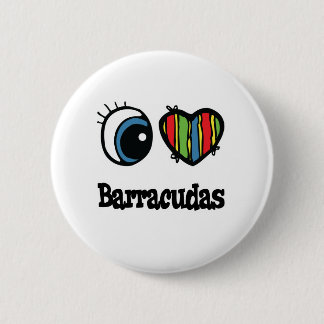 Badge Rond 5 Cm I Love (Coeur) Barracudas