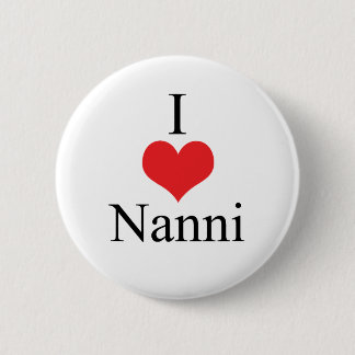 Badge Rond 5 Cm I Love (Coeur) Nanni