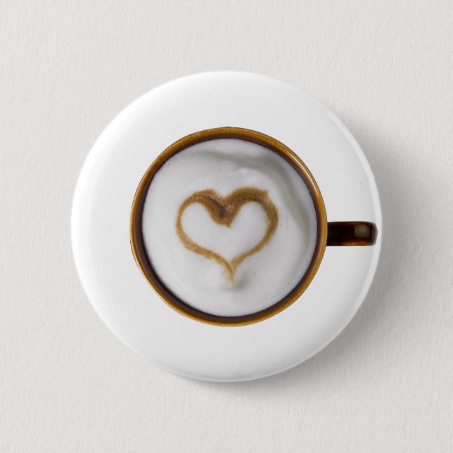 Badge Rond 5 Cm I Love Coffee 03 (Devant)