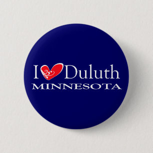Badge Rond 5 Cm I Love Duluth Minnesota