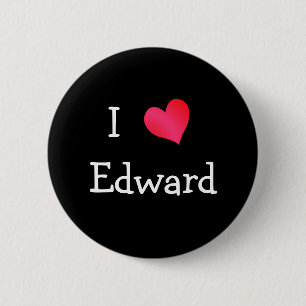Badge Rond 5 Cm I Love Edward