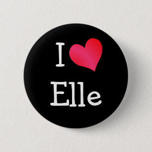 Badge Rond 5 Cm I Love Elle