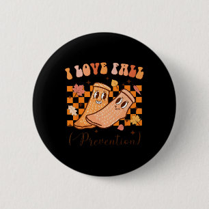 Badge Rond 5 Cm I Love Fall Prevention Fall Thanksgiving Nurse Fal